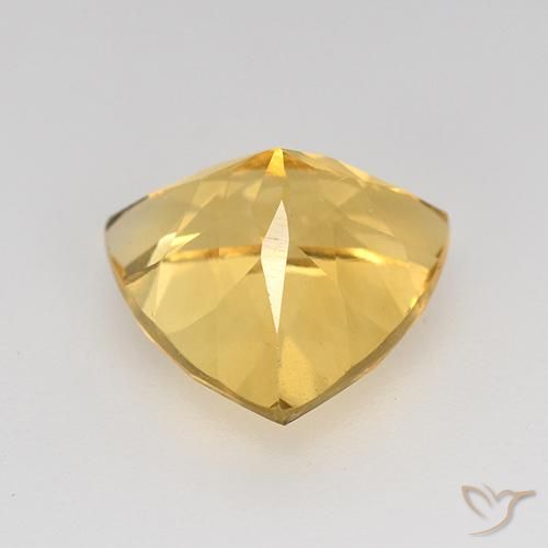 Citrino Dorato medio-chiaro naturale da 2.24 ct, Taglio trillion, VVS-VS