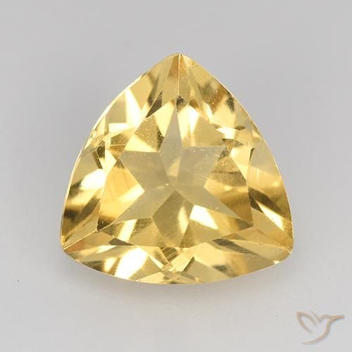 Citrino Arancio dorato naturale da 2.03 ct, Taglio trillion, VVS-VS