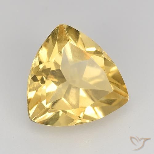 Citrino Arancio dorato naturale da 2.03 ct, Taglio trillion, VVS-VS