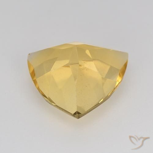 Citrino Arancio dorato naturale da 2.03 ct, Taglio trillion, VVS-VS