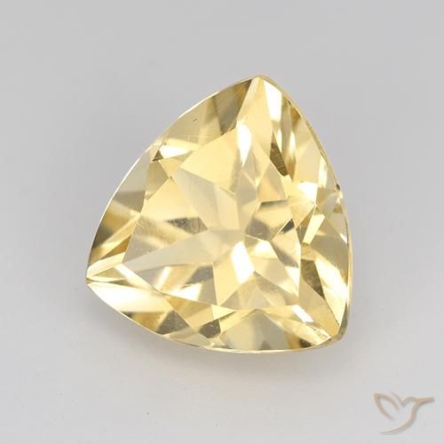 Citrino Color crema naturale da 2.09 ct, Taglio trillion, VVS-VS