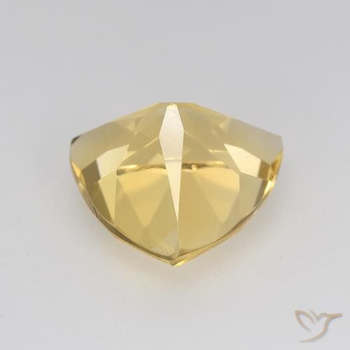 Citrino Color crema naturale da 2.09 ct, Taglio trillion, VVS-VS