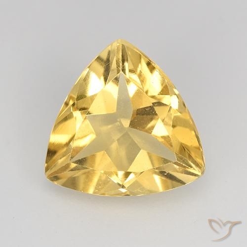 2.02ct Naturale Arancio dorato Citrino, Taglio trillion, VVS-VS