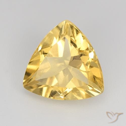 Citrino Arancio dorato naturale da 2.02 ct, Taglio trillion, VVS-VS