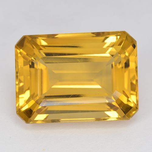 Citrino Dorato scuro naturale da 16.85 ct, Taglio smeraldo, VVS-VS