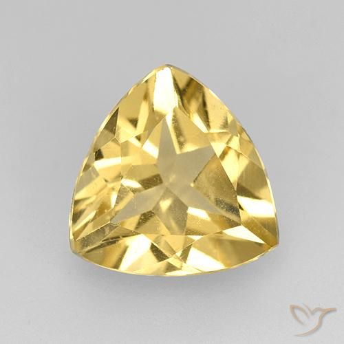 1.85ct Naturale Oro medio Citrino, Taglio trillion, VVS