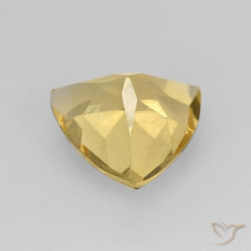 Citrino Oro medio naturale da 1.85 ct, Taglio trillion, VVS