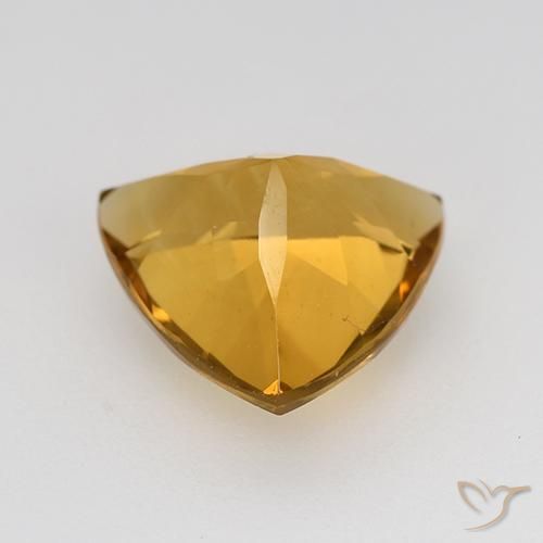 Citrino Arancione-Oro medio naturale da 2.19 ct, Taglio trillion, VVS-VS