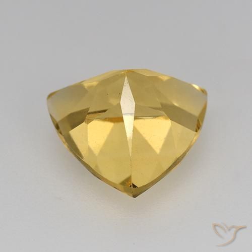 Citrino Dorato naturale da 2.25 ct, Taglio trillion, VVS-VS