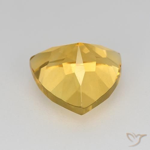 Citrino Dorato naturale da 2.27 ct, Taglio trillion, VVS-VS