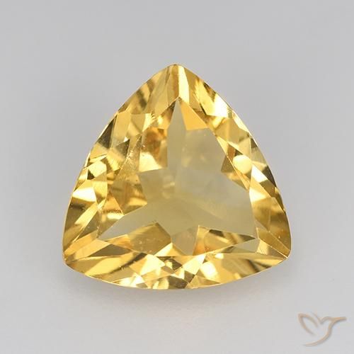 1.93ct Naturale Dorato Citrino, Taglio trillion, VS
