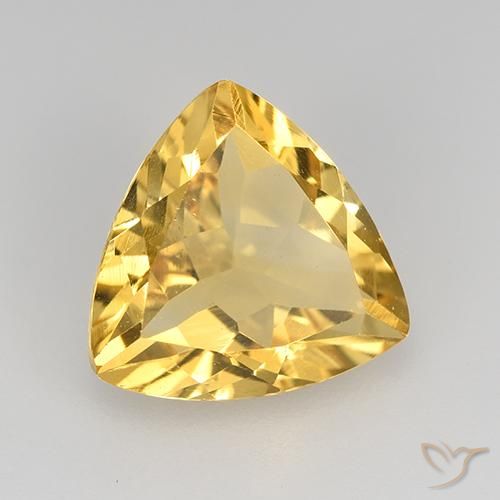 Citrino Dorato naturale da 1.93 ct, Taglio trillion, VS