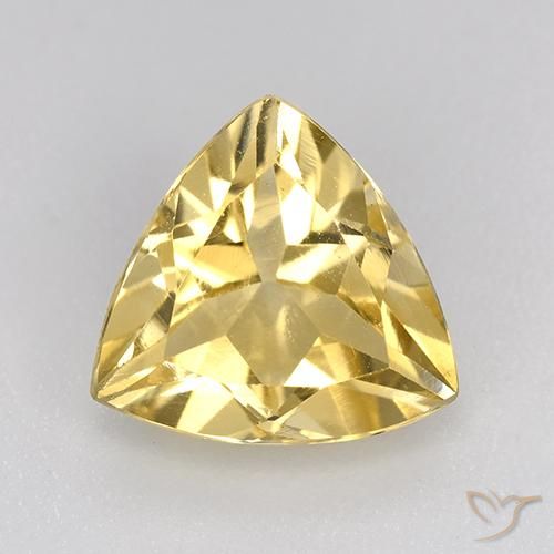 2.10ct Naturale Dorato Citrino, Taglio trillion, VVS-VS