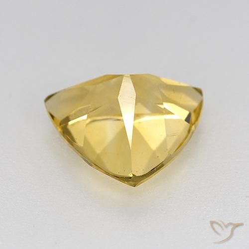 Citrino Dorato naturale da 2.10 ct, Taglio trillion, VVS-VS