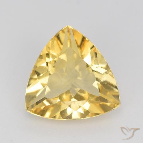 1.86ct Naturale Oro medio Citrino, Taglio trillion, VVS-VS