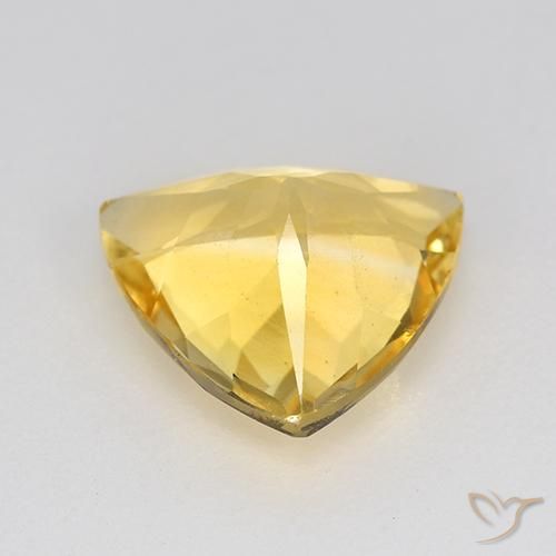Citrino Oro medio naturale da 1.86 ct, Taglio trillion, VVS-VS