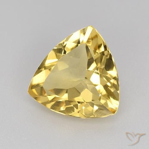 Citrino Oro naturale da 1.82 ct, Taglio trillion, VVS-VS