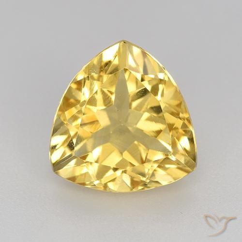 2.37ct Naturale Dorato Citrino, Taglio trillion, VVS-VS