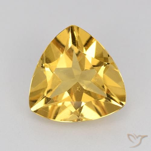 2.12ct Naturale Dorato Citrino, Taglio trillion, VVS-VS