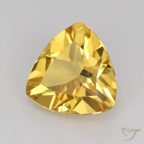 Citrino Dorato naturale da 2.12 ct, Taglio trillion, VVS-VS