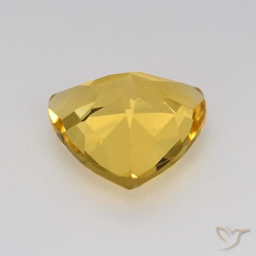 Citrino Dorato naturale da 2.12 ct, Taglio trillion, VVS-VS