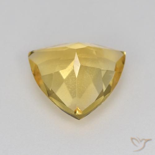 Citrino Oro medio naturale da 1.84 ct, Taglio trillion, VVS-VS