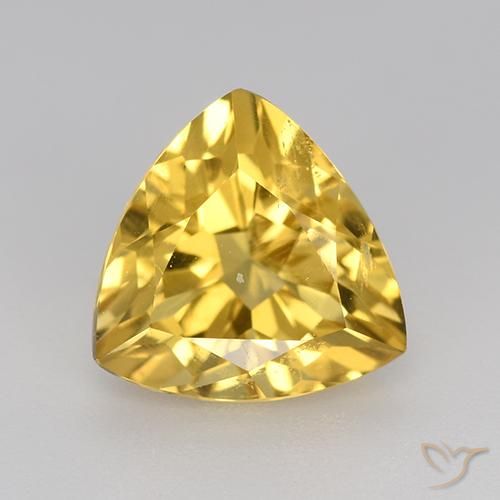 2.16ct Naturale Oro medio Citrino, Taglio trillion, VVS-VS