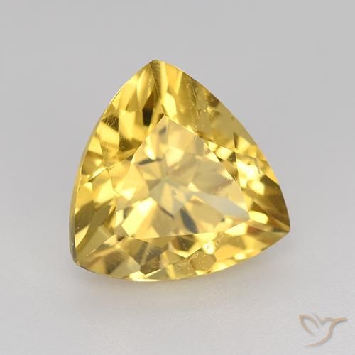 Citrino Oro medio naturale da 2.16 ct, Taglio trillion, VVS-VS