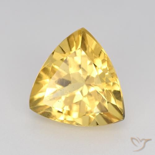 Citrino Oro medio naturale da 2.21 ct, Taglio trillion, VVS-VS