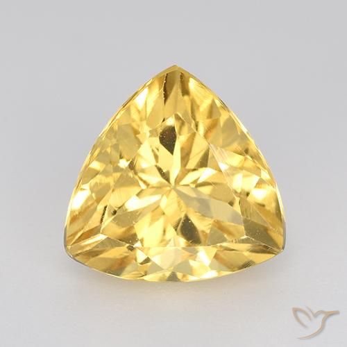 2.38ct Naturale Oro medio Citrino, Taglio trillion, VVS-VS