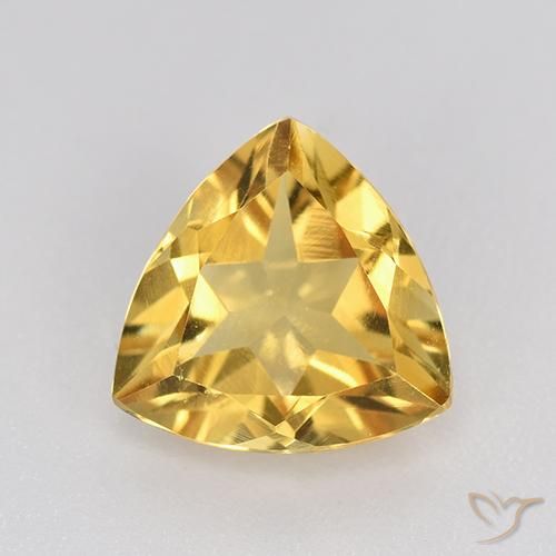 2.05ct Naturale Dorato Citrino, Taglio trillion, VVS-VS
