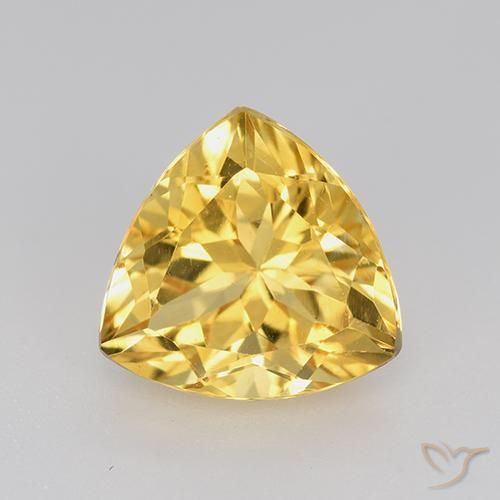 2.20ct Naturale Dorato Citrino, Taglio trillion, VVS-VS