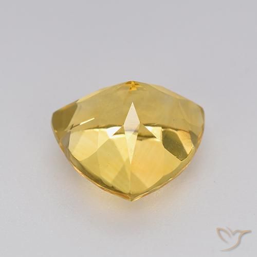 Citrino Dorato naturale da 2.20 ct, Taglio trillion, VVS-VS
