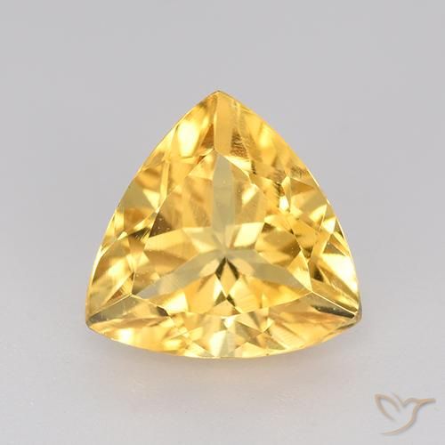2.08ct Naturale Dorato Citrino, Taglio trillion, VVS-VS