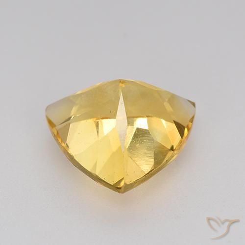 Citrino Dorato naturale da 2.08 ct, Taglio trillion, VVS-VS
