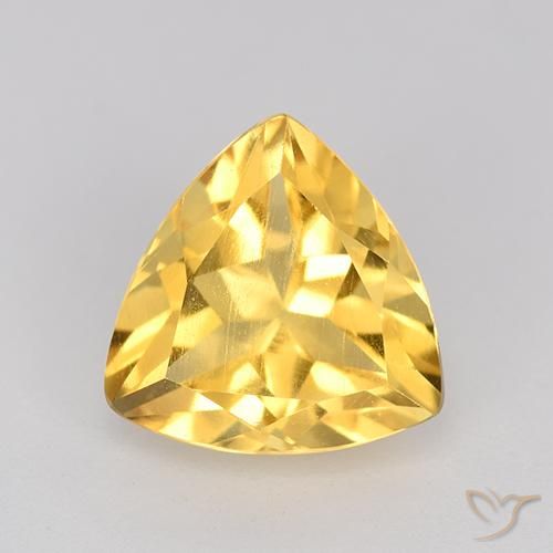 2.28ct Naturale Dorato Citrino, Taglio trillion, VVS
