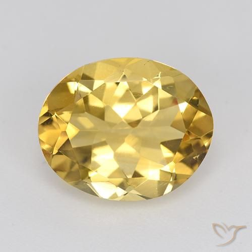 3.73ct Naturale Dorato Citrino, Ovale, VVS-VS