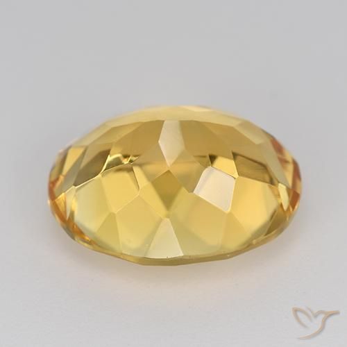 Citrino Dorato medio-scuro naturale da 4.83 ct, Ovale, VVS-VS