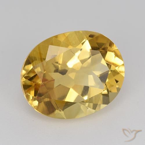 Citrino Arancio dorato naturale da 4.59 ct, Ovale, VVS-VS