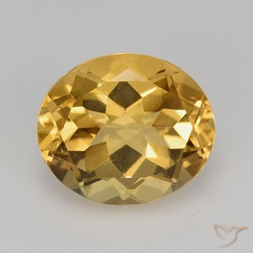 4.33ct Naturale Dorato medio-scuro Citrino, Ovale, VVS-VS