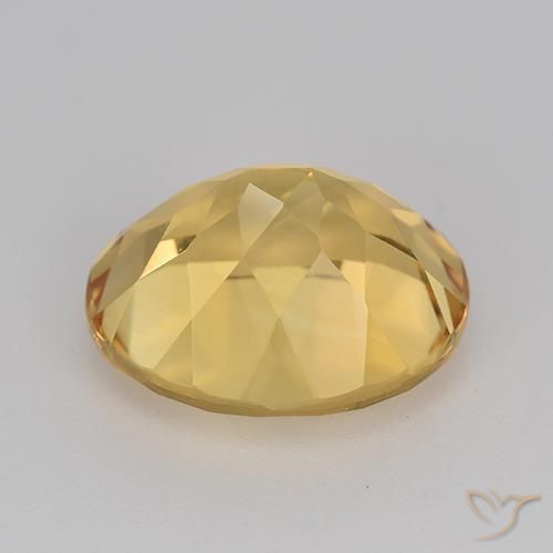 Citrino Dorato medio-scuro naturale da 4.33 ct, Ovale, VVS-VS