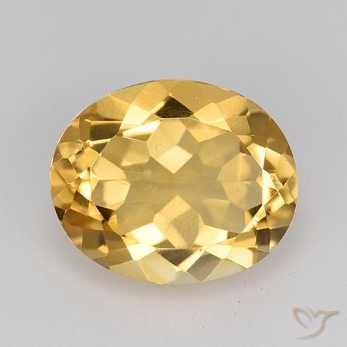 4.22ct Naturale Oro Citrino, Ovale, VVS-VS