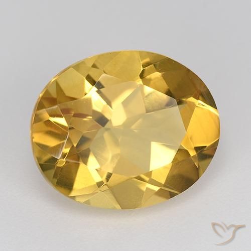 Citrino Dorato medio naturale da 4.24 ct, Ovale, VVS-VS