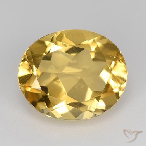4.38ct Naturale Arancio dorato Citrino, Ovale, VVS-VS