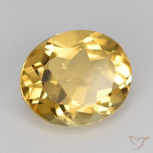Citrino Arancio dorato naturale da 4.38 ct, Ovale, VVS-VS