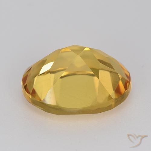Citrino Dorato medio-scuro naturale da 4.31 ct, Ovale, VVS-VS