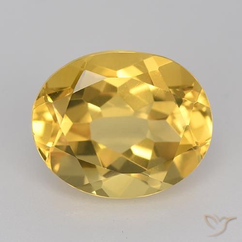 4.66ct Naturale Arancio dorato Citrino, Ovale, VVS-VS