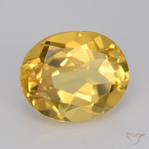 Citrino Arancio dorato naturale da 4.66 ct, Ovale, VVS-VS