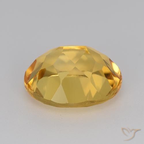 Citrino Dorato medio-chiaro naturale da 4.45 ct, Ovale, VVS-VS