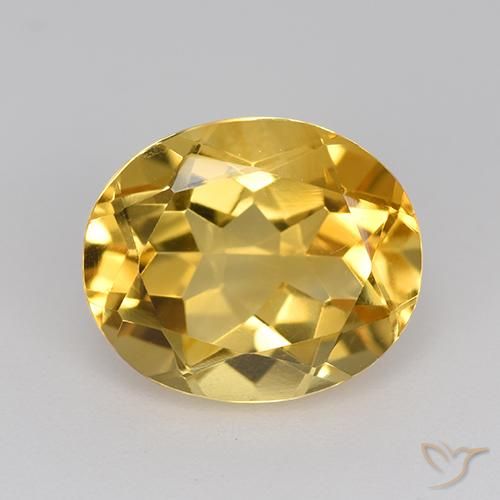 4.14ct Naturale Dorato medio-chiaro Citrino, Ovale, VVS-VS